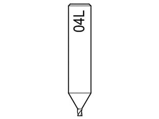 Fresa 04l per duplicatrice futura pro SU ORDINAZIONE - si utilizza per il taglio delle chiavi Evva 3ks articoli Silca EV106-107, per duplicatrici Futura Pro tutte le versioni