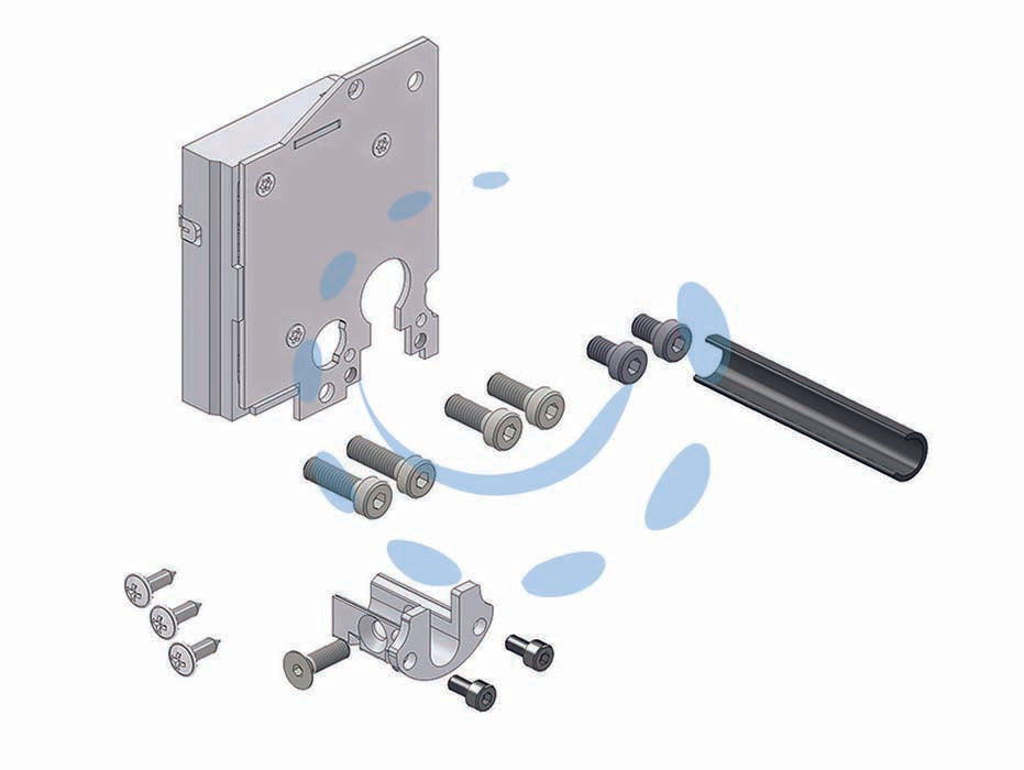 Cuore di ricambio cilindro europeo per porte blindate 25c - SX (25CXSZB) - cuore di ricambio a cilindro europeo, 4 mandate, corsa mm.40, fissaggio cilindro con attacco securemme