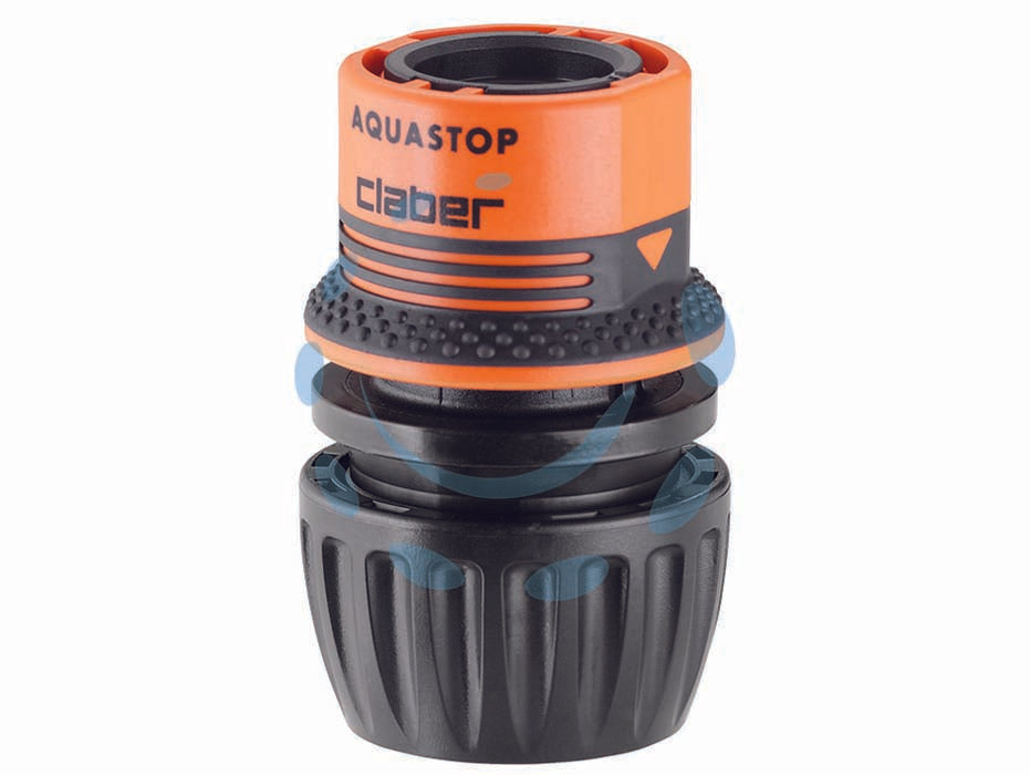 Raccordo rapido universal ergogrip 1/2 - 5/8 - 3/4 con stop - sfuso 8548 - Raccordo automatico Claber Ergogrip Universal per tubi con Ø 1/2' (12,5 mm), 5/8' (15 mm), 3/4' (19 mm). Speciale superficie ...