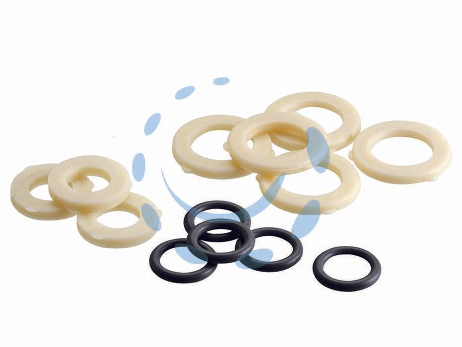 Guarnizioni o-ring in blister 8811 - Anelli di tenuta (o-ring) e guarnizioni da 1/2' e 3/4': 3 pz guarnizione da 1/2', 5 pz guarnizione da 3/4', 5 pz OR 10,78 x 2...