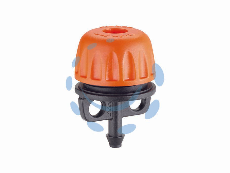 Gocciolatore regolabile in blister 91225 - Gocciolatore per applicazione diretta sul tubo collettore da 1/2” (13-16 mm) o sul tubo capillare da 1/4” (4-6 mm). Regolabil...