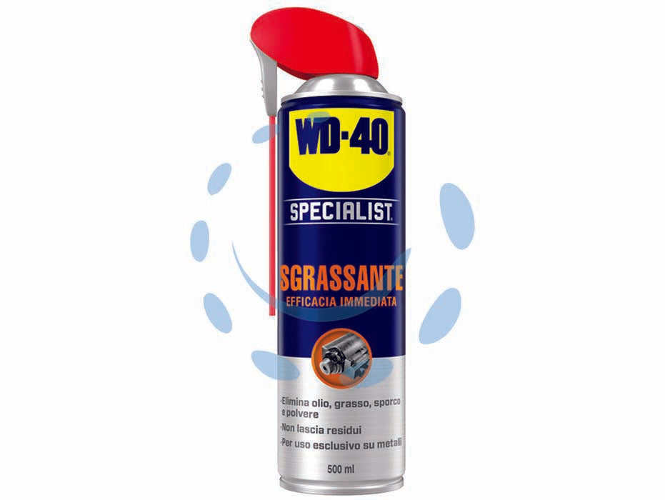 Wd-40 specialist spray sgrassante - ml.500 - sgrassante con efficacia immediata al solo contatto, a base di solvente, rimuove rapidamente grasso, olio e sporco senza lasc...