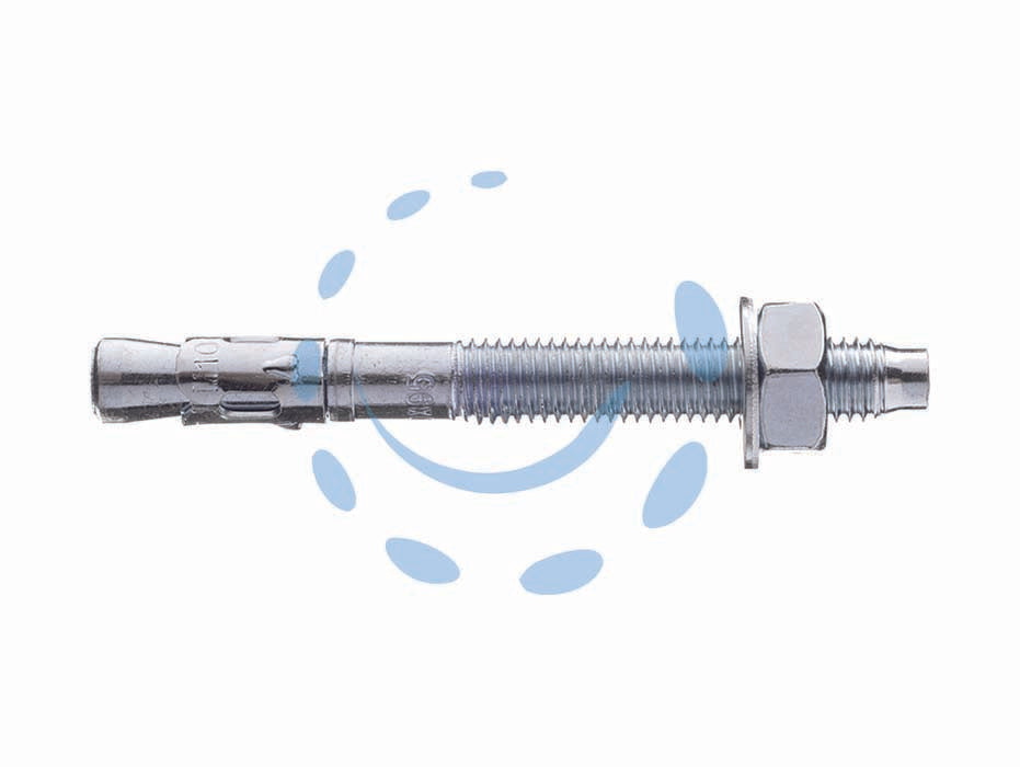 Tassello acciaio t11 con dado e rondella - ø mm.6x65 - in acciaio zincato