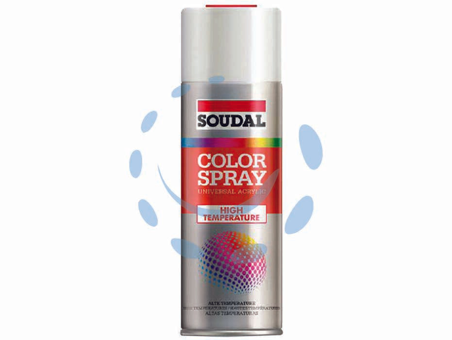 Color spray alte temperature smalto spray - ml.400 - bianco opaco (156121) - in bomboletta spray, smalto a base di silicone e resine acriliche resistente alle alte temperature, adatto a superfici metall...