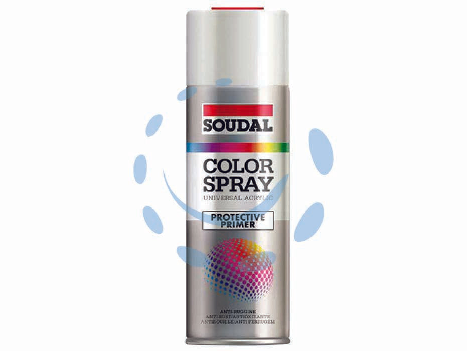 Color spray protective primer antiruggine spray - ml.400 - grigio (155598) - in bomboletta spray, primer antiruggine a base di resine acriliche per proteggere le superfici metalliche, anche nel tempo, p...