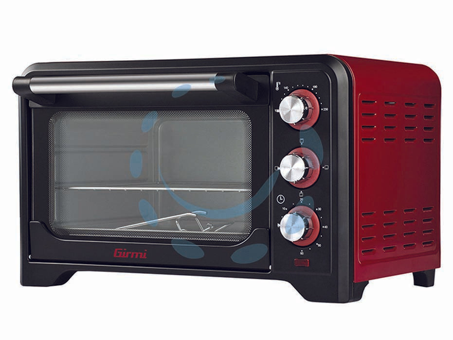 Forno elettrico fe20 lt.20 1380w - potenza 1380W - capacità lt.20, luce interna, vetro doppio per isolamento termico, può contenere un piatto ø cm.24, timer 60 minuti con segna...