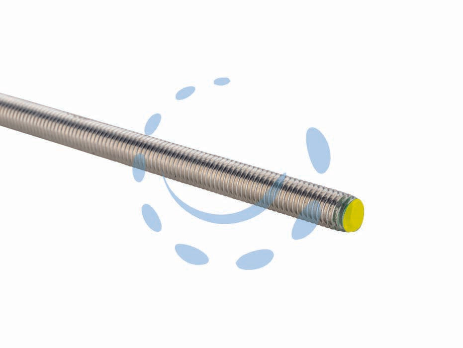 Barra filettata 8.8 - ø mm.20 - filettatura MA metrica ISO passo grosso, in acciaio zincato, classe 8.8, UNI, DIN 976, lunghezza cm.100