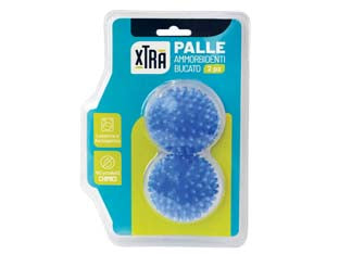 Palle ammorbidenti bucato - conf. 2 pz. - cm.6,5 - PVC sagomato, nessun prodotto chimico aggiunto