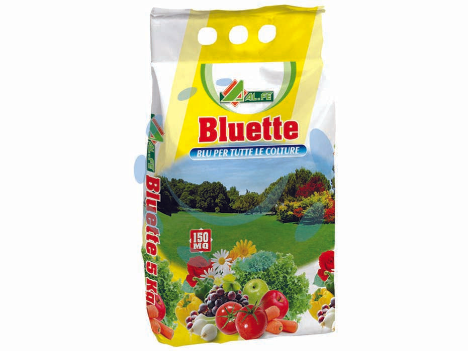 Concime bluette granulare - kg.5 in sacco - concime CE NPK 12-12-17 con Zinco (Zn) blu per tutte le colture, è il formulato ideale per soddisfare le esigenze di tutte le...