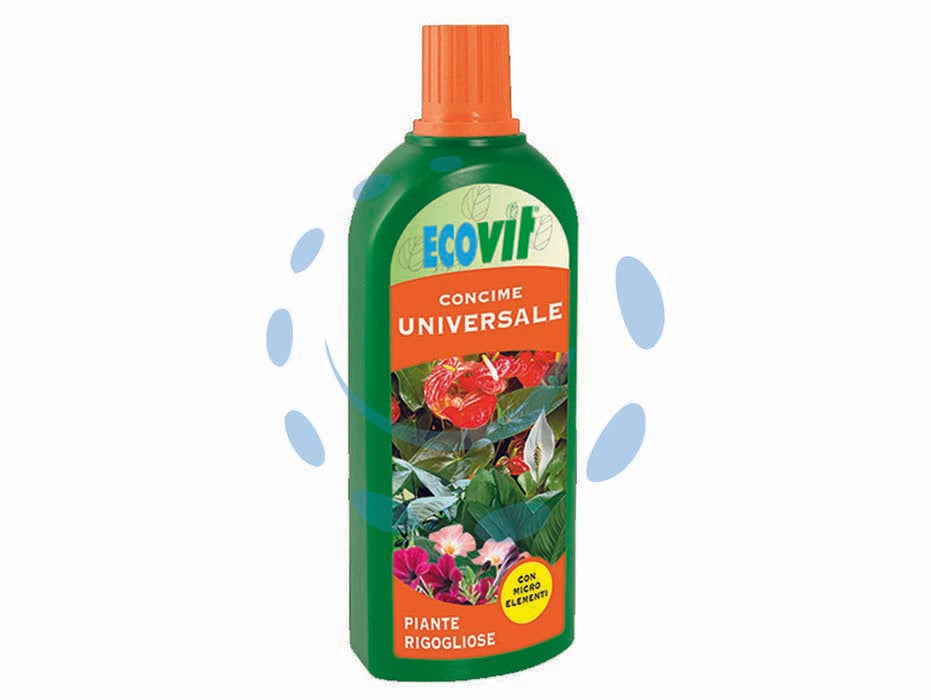 Concime liquido universale - lt.1 - concime inorganico liquido composto a base di macroelementi NPK 6-6-6+B-Cu+Mn+Zn, soddisfa le esigenze nutritive di tutte le ...