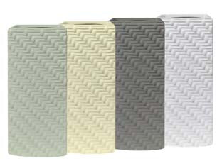 Umidificatore ceramica rettangolare greek - 4 colori assortiti - ceramica, forma squadrata, decoro greca, fondo piatto, gancio incluso, in espositore da pz.12