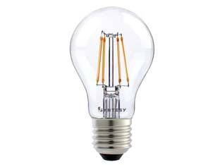 Lampada filo led goccia e27 - 8w - E27 - 2700°K calda - 806 lm - cl. en.E - 220-240V lampada led forma goccia, vetro trasparente, filamento visibile, durata media 15.000 ore, lampada dotata di tecnol...