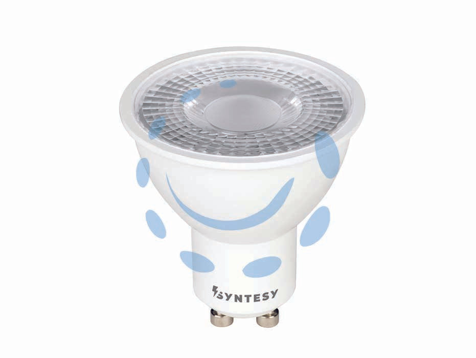 Lampada led gu10 - 4w - GU10 - 6500°K fredda - 345 lm - cl. en.F - 220-240V lampada led dicroica, vetro trasparente, durata media 25.000 ore, lampada dotata di tecnologia LED, testata per 10...