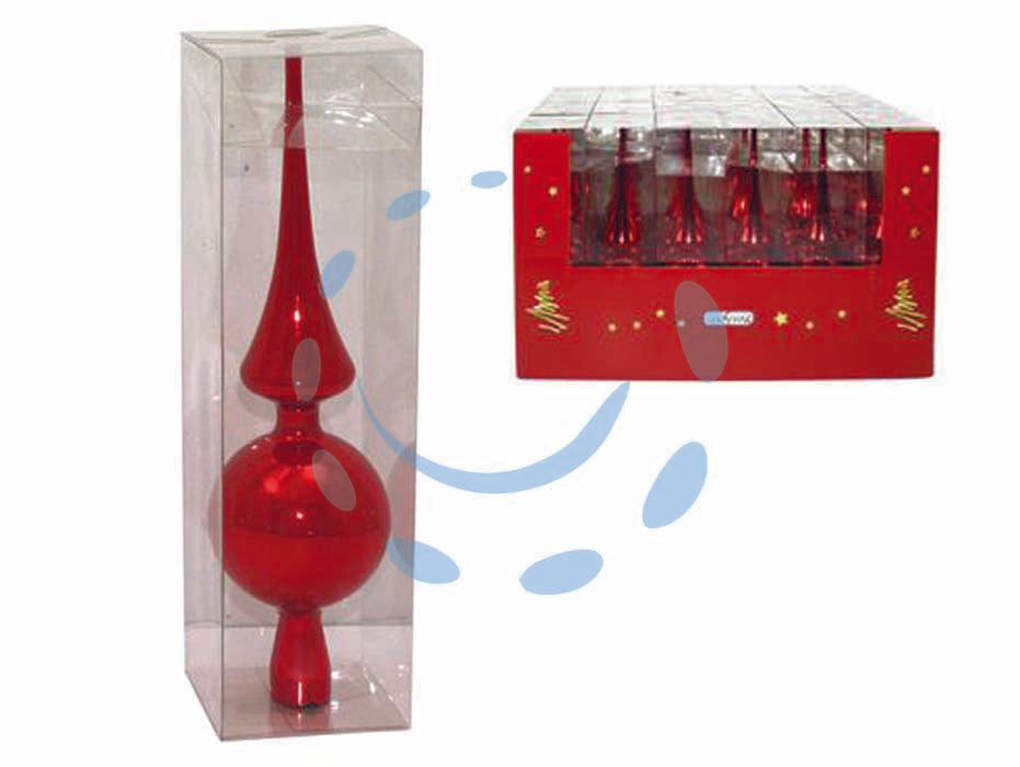 Puntale per albero di natale cm.25 colore rosso - Nessuna Descrizione per questo prodotto