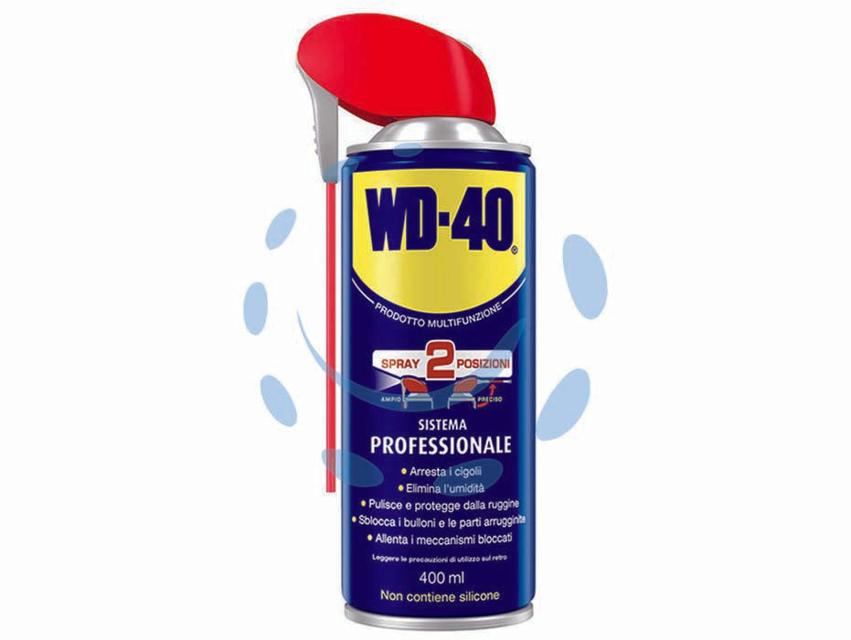 Wd-40 lubrificante spray multiuso 5 funzioni ml.400 - ml.400 spray c/erogatore a doppia posizione - IDROREPELLENTE: permette il formarsi di una barriera perfetta contro l'umidità, elimina rapidamente i cortocircuiti da umidit...